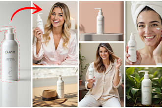 create realistic ai product photography with lifestyle model scenes