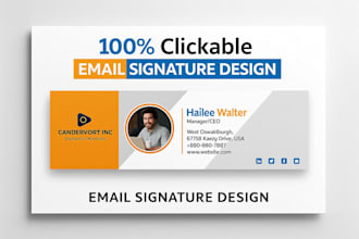 create clickable, responsive, professional HTML email signature