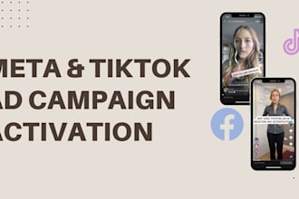 activate and optimize meta and tiktok paid social campaigns