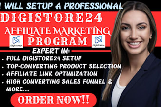 set up digistore24 affiliate marketing, digistore24 affiliate promotion link ads