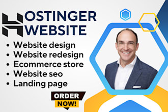 build modern wix hubspot webador hostinger wordpress website design landing page