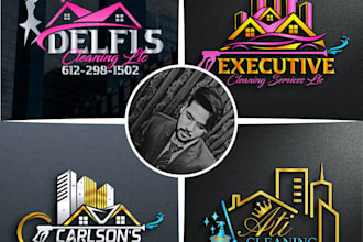 design a unique and professional cleaning service logo