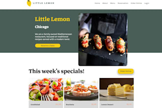 create a modern and responsive static landing page