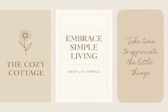 create aesthetic logo,instagram templates,phone wallpapers