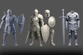 sculpt 3d sword model 3d helmet oni mask props 3d cosplay pepakura armor model