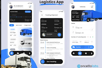 develop a powerful logistics management app with real time tracking and dispatch