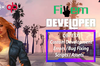 create custom fivem scripts in lua or js, and build websites or discord bots