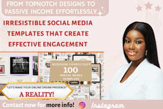 create branded social media templates, info graphics, story templates