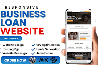 design business loan website, business loan leads business loan social media ads