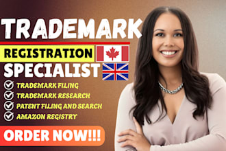 help with trademark registration or search in USA, UK, eu or canada