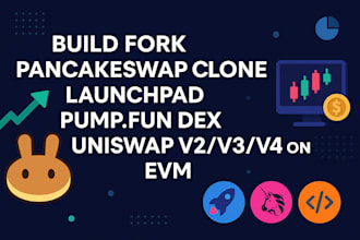 build fork pancake swap clone launchpad pump fun dex uniswap v2 v3 v4 on evm