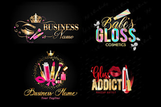 create luxury fashion minimal cosmetics professional beauty logo design