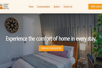 short term rental website vacation rental airbnb property management website