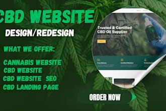 create cbd website vape website with SEO