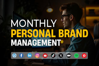 grow personal brand monthly with website GEO, local SEO, social media management