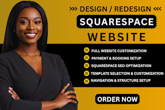 build squarespace website, design or development squarespace website