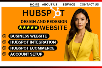 design, develop professional hubspot website, hubspot CRM cms hubspot automation