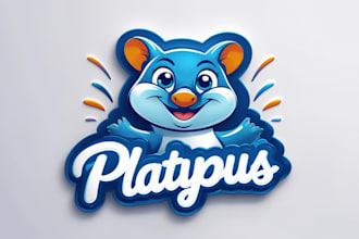 do creative platypus mascot logo in 20 hours