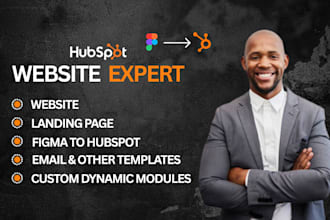 develop hubspot landing page, hubspot website, convert figma to hubspot