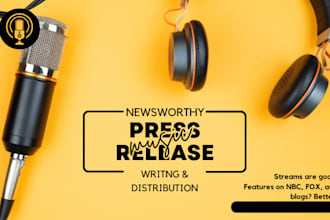 write newsworthy music press release, distribution and publish on top music site