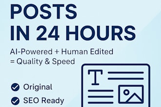 write SEO blog posts or website content using ai and human editing