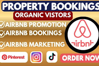 drive 20 weekly property bookings, airbnb promotion, hotel airbnb marketing,