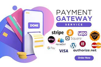 integrate stripe square paypal payment gateway, fix woocommerce payment issues