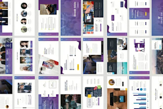 design or redesign modern powerpoint presentation design and investor pitch deck