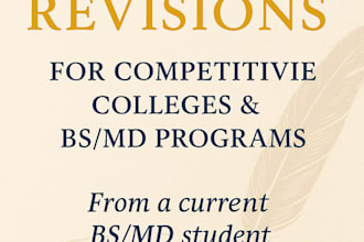 make college and bsmd applications easy with expert essay guidance