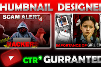 create  eye catchy thumbnail and advertisement poster