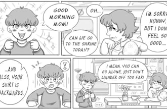 draw anime manga art manga page illustration storyboard scene comic manga artist