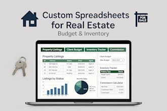 do excel or google sheet for real estate agent, budget and inventory spreadsheet