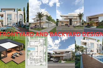 do site plan survey plan 3d exterior design landscape frontyard,backyard garden