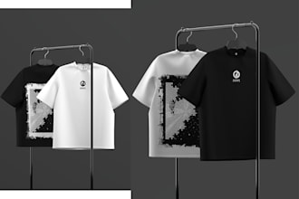 make realistic 3d clothing mockup and  2d tech pack designs for you clothing app