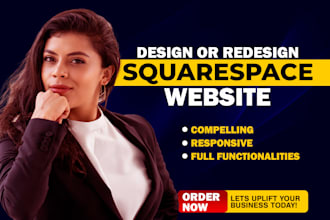 design, redesign, build squarespace website or squarespace website development