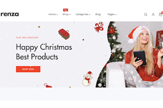 create christmas shopify store, christmas dropshipping store