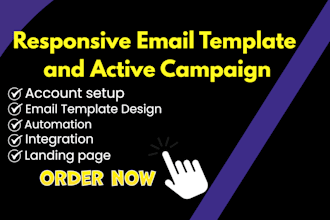 design responsive mailchimp HTML email newsletter templates for your campaigns
