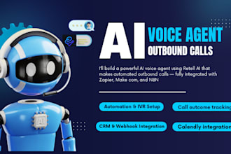 retell ai voice agent outbound calls, n8n automation twilio make com IVR setup