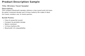 write engaging and persuasive product descriptions for your store