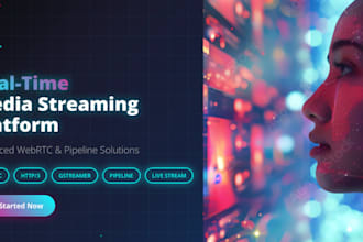 build ai avatar real time media live streaming platform, webrtc, http3,gstreamer