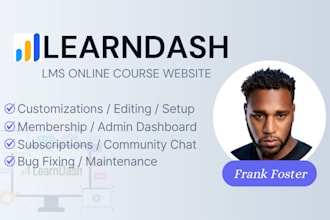 design a faster and secure learndash lms website for you