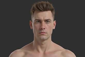 create realistic 3d metahuman character with xgen hair groom and animation