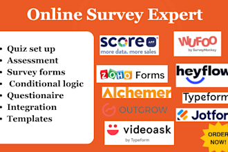 build survey quiz jotform typeform limesurvey  heyflow alchemer kahoot outgrow
