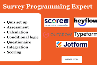 build online survey  jotform typeform limesurvey  heyflow alchemer tally outgrow