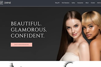 do skincare website, beauty website, perfume, nails, spa website, make up salon