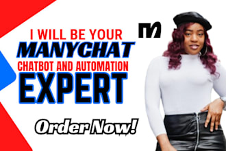 create a chatbot for facebook messenger, instagram, website using manychat