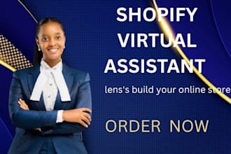 be shopify virtual assistant or landing page website sales marketing  expert
