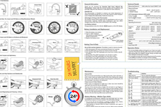 create user manual,instruction manual product guide, vector line art drawing,