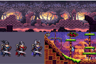 draw pixel art background, game art, pixel art animation, pixel animation, loop