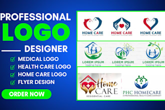 homecare healthcare logo medical nursing home care flyer home care website